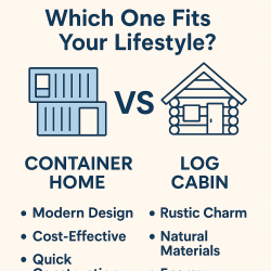 Container Home vs Log Cabin