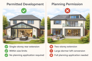 permitted development vs planning permission explained
